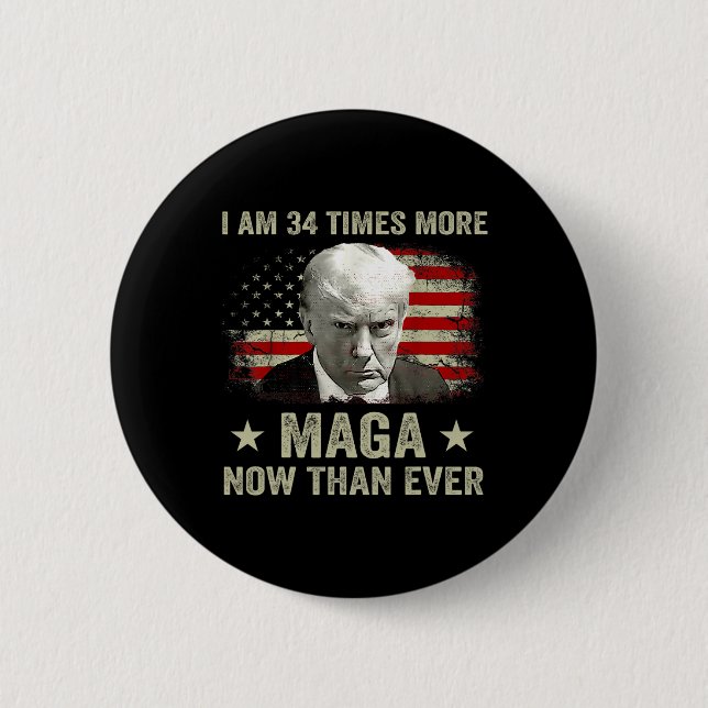 Badge Rond 5 Cm Am &# ; Times Plus De Maga Maintenant Que Jamais L (Devant)