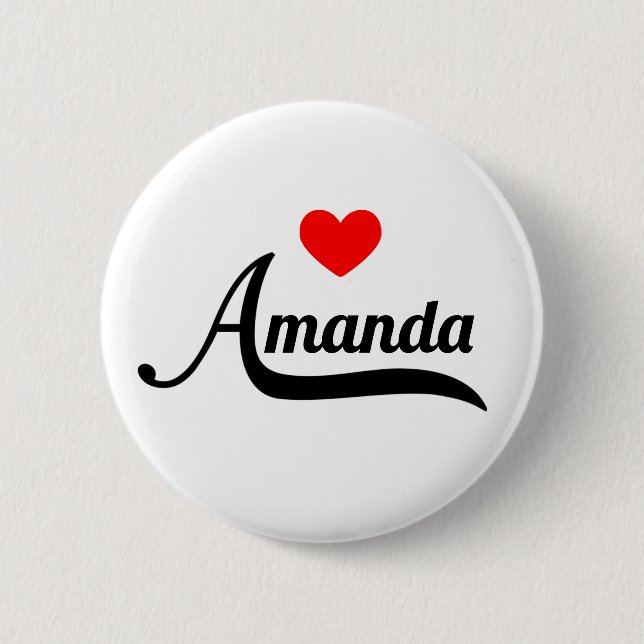 Badge Rond 5 Cm Amanda (Devant)