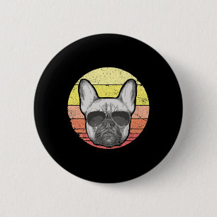 Badge Rond 5 Cm Amant Cadeaux Français Bulldog Femme Français Homm