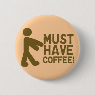 Badge Rond 5 Cm Amant de café