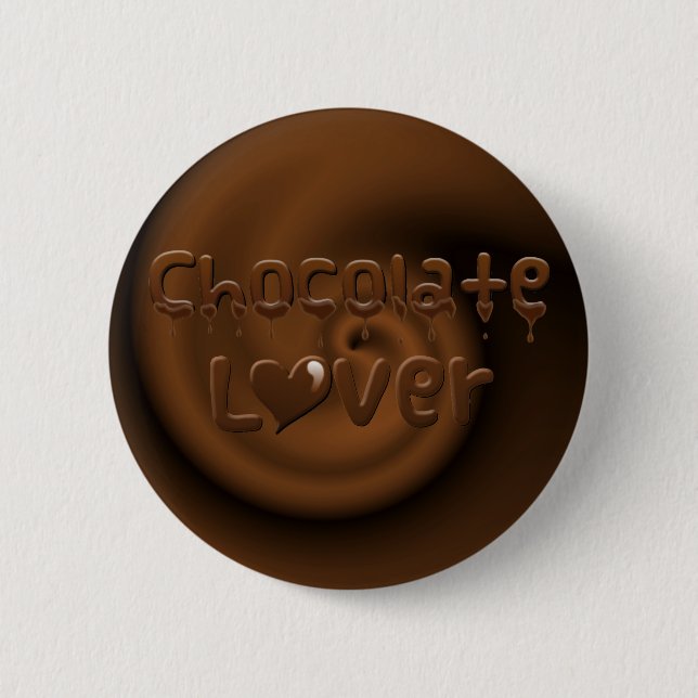 Badge Rond 5 Cm Amant de chocolat (Devant)