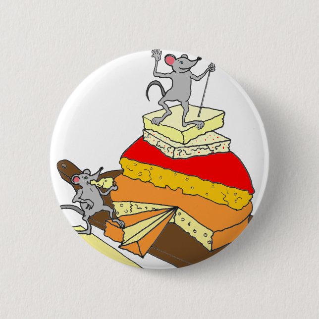 Badge Rond 5 Cm Amant de fromage de Sur-Accomplisseur (Devant)