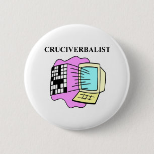 Badge Rond 5 Cm amant de jeu de mots croisé