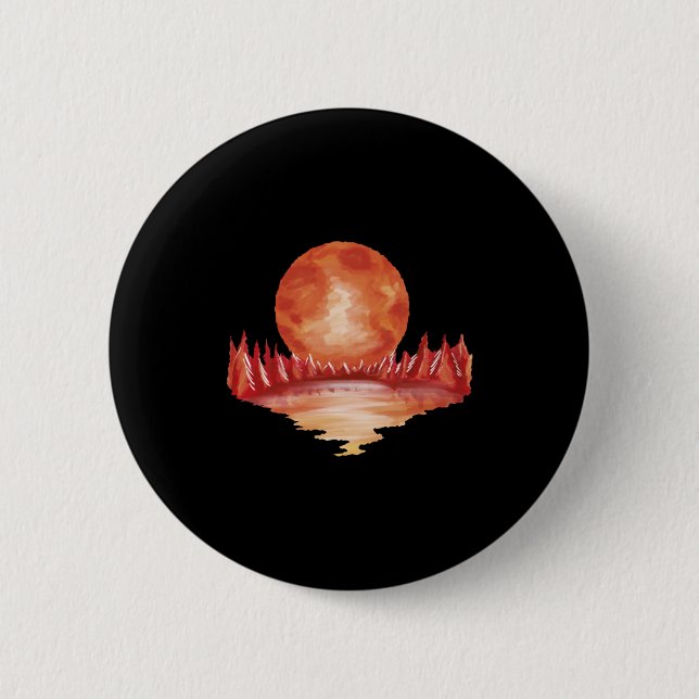Badge Rond 5 Cm Amant de la pleine lune (Devant)