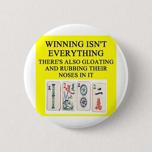 Badge Rond 5 Cm Amant de MAHJONG (Devant)