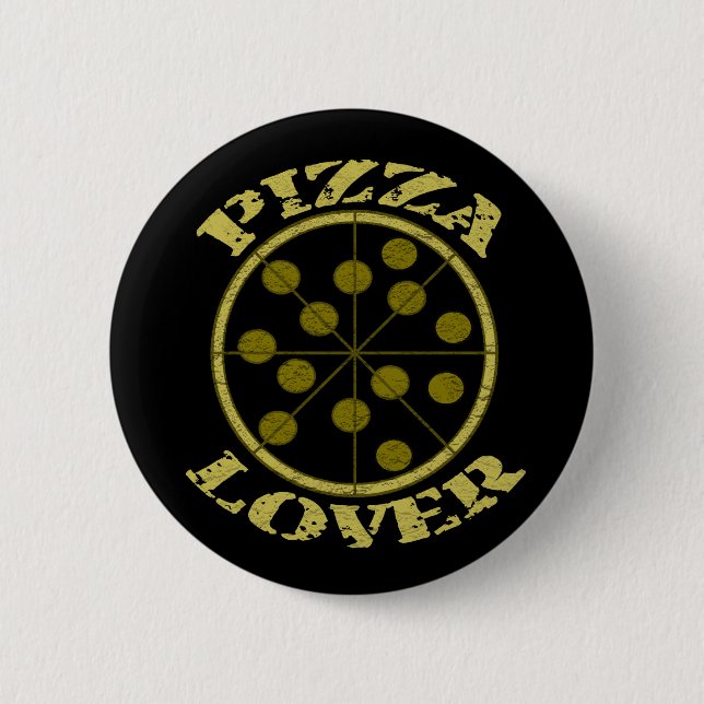 Badge Rond 5 Cm Amant de pizza (Devant)