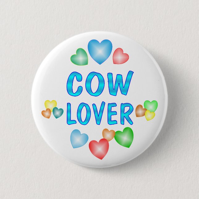 BADGE ROND 5 CM AMANT DE VACHE (Devant)