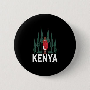 Badge Rond 5 Cm Amant du safari vacances faune africaine drôle Ken