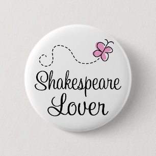 Badge Rond 5 Cm Amant mignon de Shakespeare