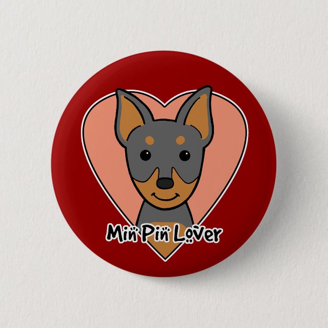 Badge Rond 5 Cm Amant minimum de Pin (Devant)