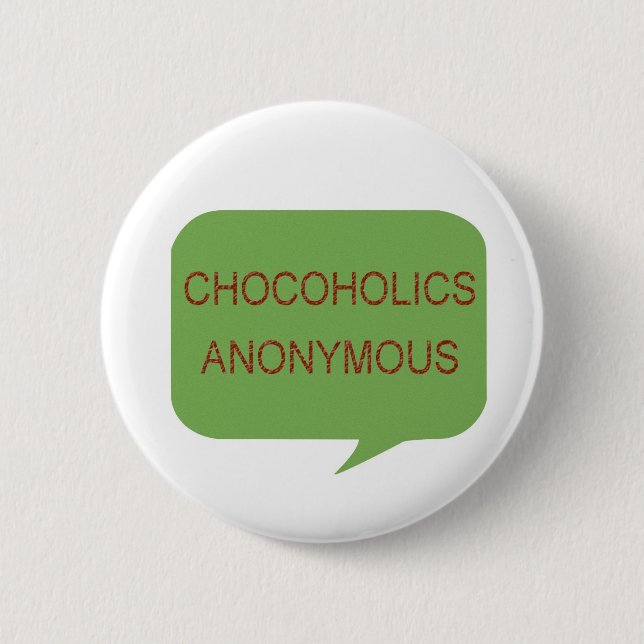 BADGE ROND 5 CM AMANTS DE CHOCOLAT ! (Devant)