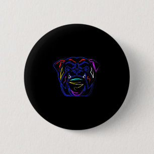 Badge Rond 5 Cm Amants Dessin Au Trait Artsy Bouledogue Anglais