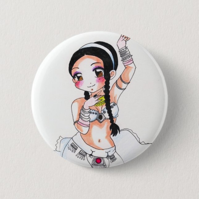 Badge Rond 5 Cm Amaranthe Chesire (Devant)