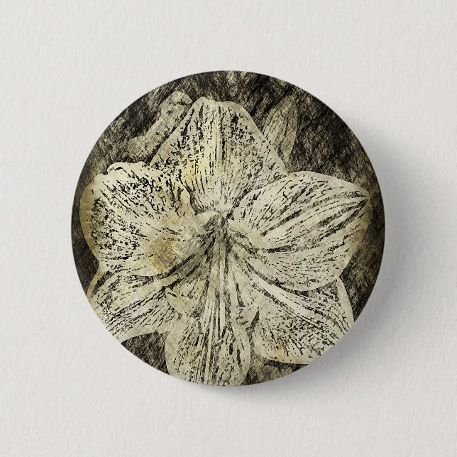 Badge Rond 5 Cm Amaryllis Old Time Sketch (Devant)