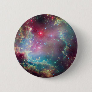 Badge Rond 5 Cm amas d'étoiles NGC 602 Galaxie Espace Astronomie R