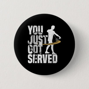 Badge Rond 5 Cm Amateur de jeu de badminton Joueur de shuttle badm