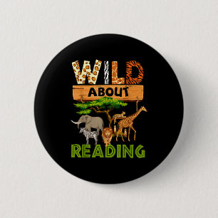 Badge Rond 5 Cm Amateur de lecture lecture sauvage lecture de livr