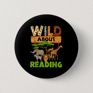 Badge Rond 5 Cm Amateur de lecture sauvage lecture lecture de livr