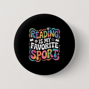 Badge Rond 5 Cm Amateur de livre drôle cravate teinture groove la