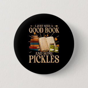 Badge Rond 5 Cm Amateur de livres en besoin d'un bon livre et de q