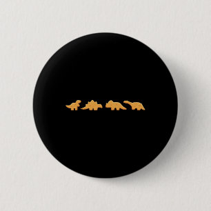 Badge Rond 5 Cm Amateur de nuggets de dinosaure Graphique
