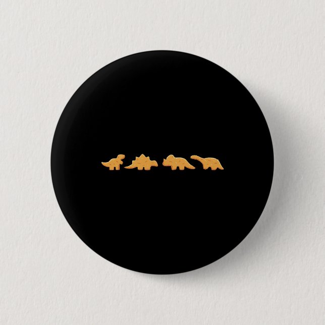 Badge Rond 5 Cm Amateur de nuggets de dinosaure Graphique  (Devant)