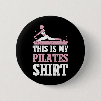 Badge Rond 5 Cm Amateur de Pilates Femmes Pilates Contrôleur Yoga