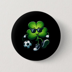 Badge Rond 5 Cm Amateurs de football Joueurs Jour de la Saint Patr