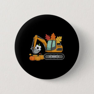 Badge Rond 5 Cm Amateurs de soccer de citrouille de véhicule de co