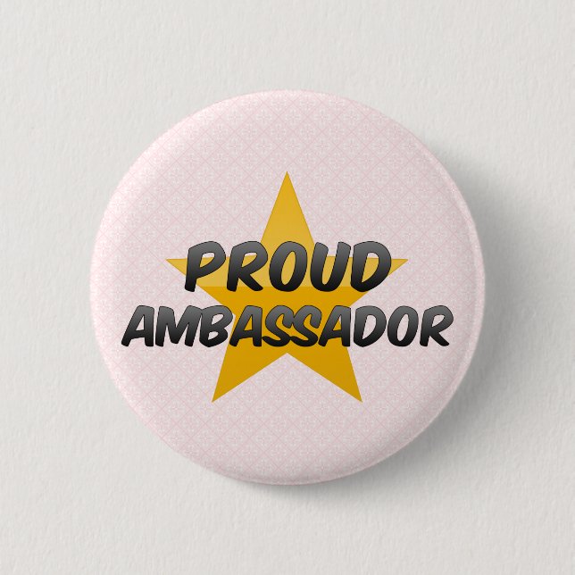 Badge Rond 5 Cm Ambassadeur fier (Devant)