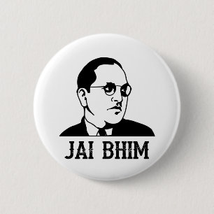 Badge Rond 5 Cm Ambedkar Jayanthi Jai Bhim/Bheem