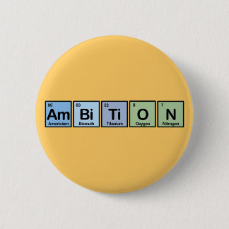 Badge Rond 5 Cm Ambition faite d'éléments