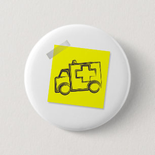 Badge Rond 5 Cm Ambulance