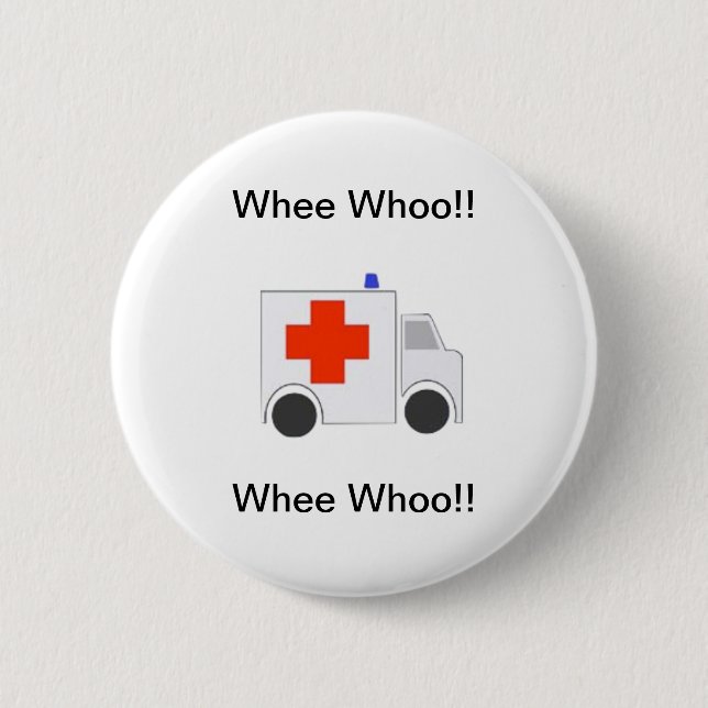 Badge Rond 5 Cm Ambulance (Devant)