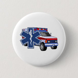 Badge Rond 5 Cm Ambulance de SME