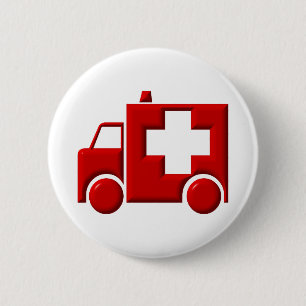 Badge Rond 5 Cm Ambulance / TEM