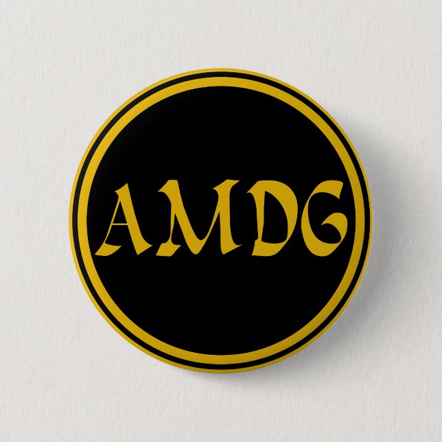 BADGE ROND 5 CM AMDG (Devant)