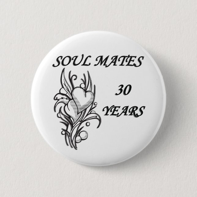 Badge Rond 5 Cm ÂME S?UR 30 ans (Devant)