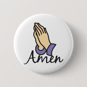 Badge Rond 5 Cm Amen