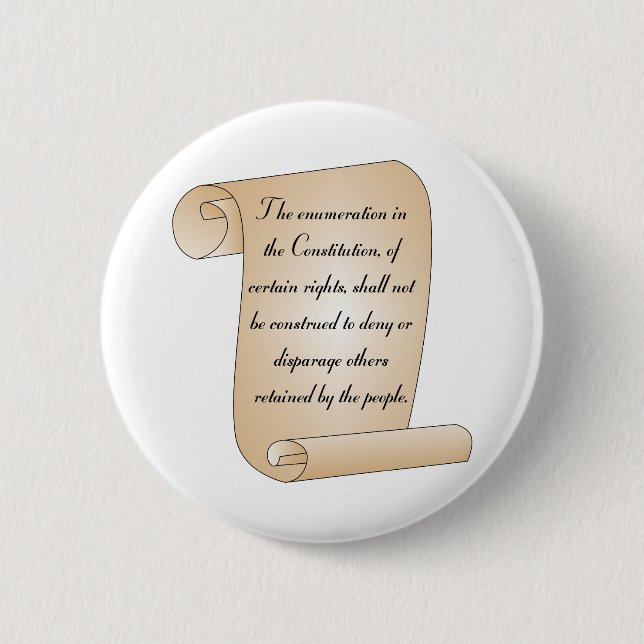 Badge Rond 5 Cm Amendement constitutionnel 9 (Devant)