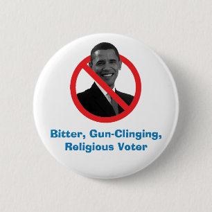 Badge Rond 5 Cm Amer, Arme à feu-S'accrochant, électeur religieu