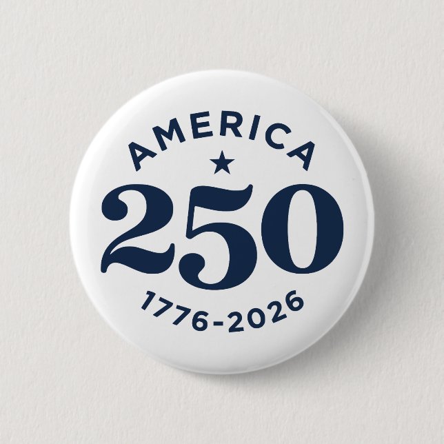 Badge Rond 5 Cm America 250 Years of Freedom Celebration Minimal (Devant)