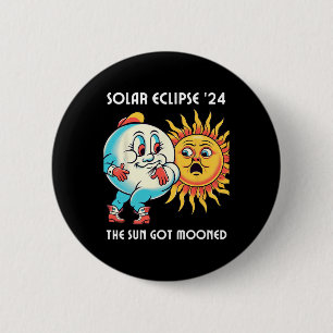 Badge Rond 5 Cm America Solar Eclipse 2024 4.08.24 Le Soleil A Eu