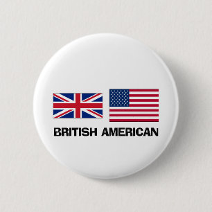 Badge Rond 5 Cm Américain britannique