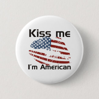 Badge Rond 5 Cm Américain de baiser