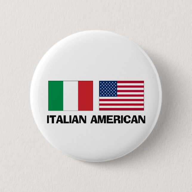 Badge Rond 5 Cm Américain italien (Devant)