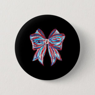 Badge Rond 5 Cm Américaine Féminine 4 Juillet Drapeau Américain Co