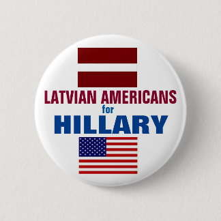 Badge Rond 5 Cm Américains lettons pour Hillary 2016