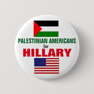 Badge Rond 5 Cm Américains palestiniens pour Hillary 2016