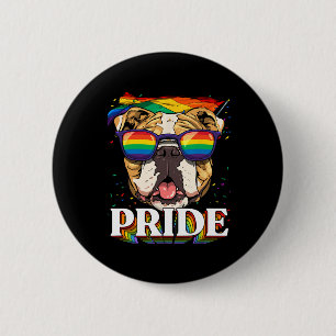 Badge Rond 5 Cm American Bulldog Lgbtq Rainbow Flag Pride Mois Do